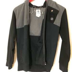 ELEMENT grey and black Jacket  Boys size L…